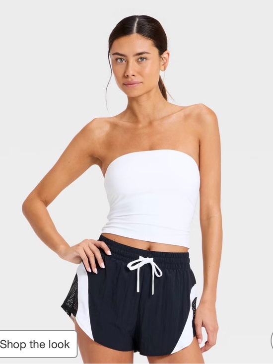 JoyLab Other - JoyLab White Support Tube Crop Top